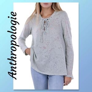 New Anthropologie Hi Low Hooded Top